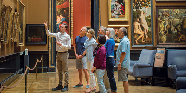 Uniworld guests on museum excursion 